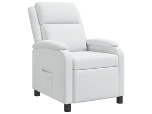 Fauteuil relax manuel VIDAXL  Polyester blanc