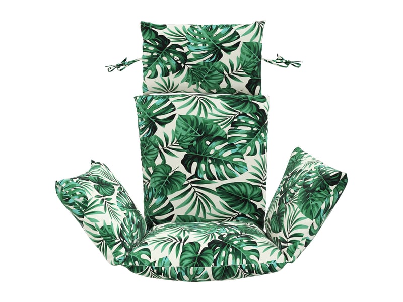  Coussin pour balançoire de chaise d'œuf, coussin d'intérieur et d'extérieur adirondack putten 100 % polyester motif feuilles cf50070  - Conforama C