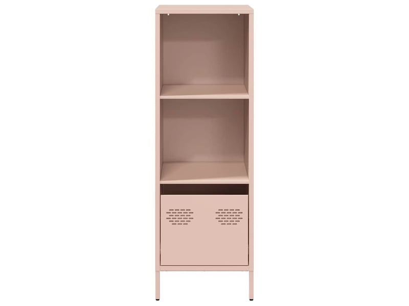  Buffet haut - bahut - meuble de rangement rose 35x39x103,5 cm acier  - Conforama E