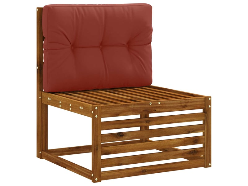  Coussin de dossier de palette, coussin de dos vianen 100 % polyester rouge cf55173  - Conforama C