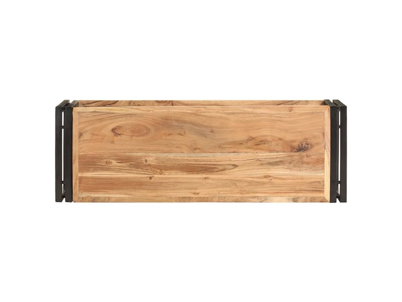  Meuble tv - banc tv - meuble de rangement 90x30x40 cm bois d'acacia solide  - Conforama C