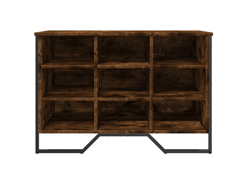  Meuble à chaussure | armoire à chaussures chêne fumé 90x38x61,5 cm bois d'ingénierie  - Conforama D