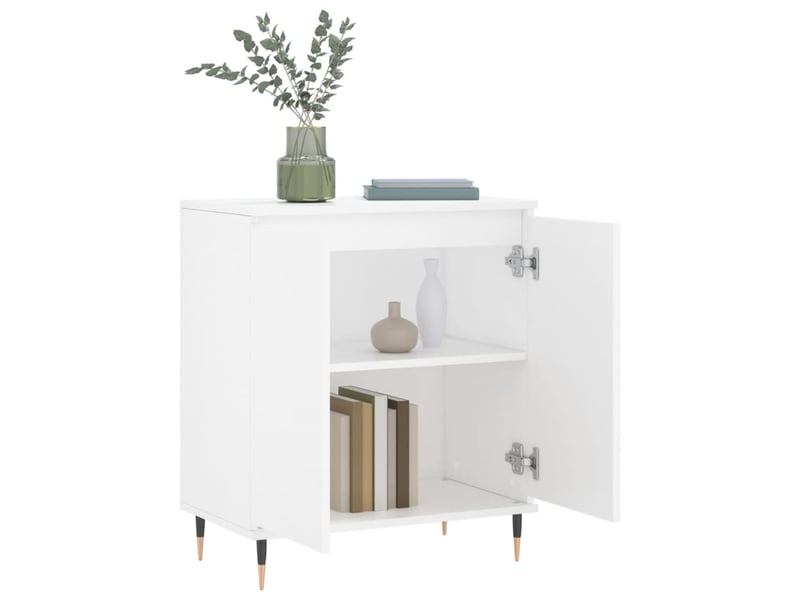  Buffet - bahut - meuble de rangement blanc 60x35x70 cm bois d'ingénierie  - Conforama D