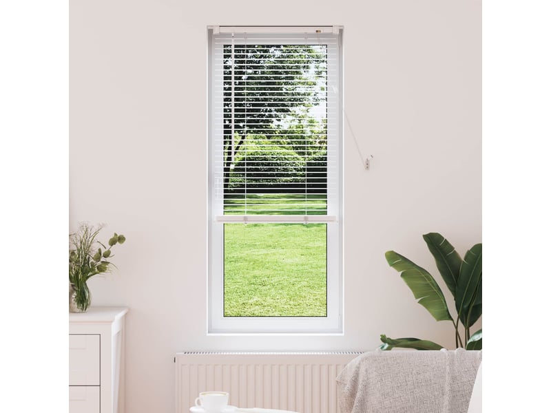  Store vénitien, store de fenêtre blanc 150 x 50 cm 25 mm pvc cf47741  - Conforama B