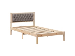 Lit simple 100x200 cm    coloris marron