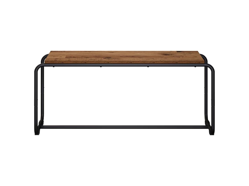  Meuble tv moderne, banc tv 98x35,5x42 cm bois ancien bois d'ingénierie  - Conforama C