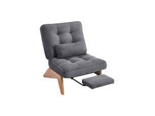 Pouf / repose pied gris