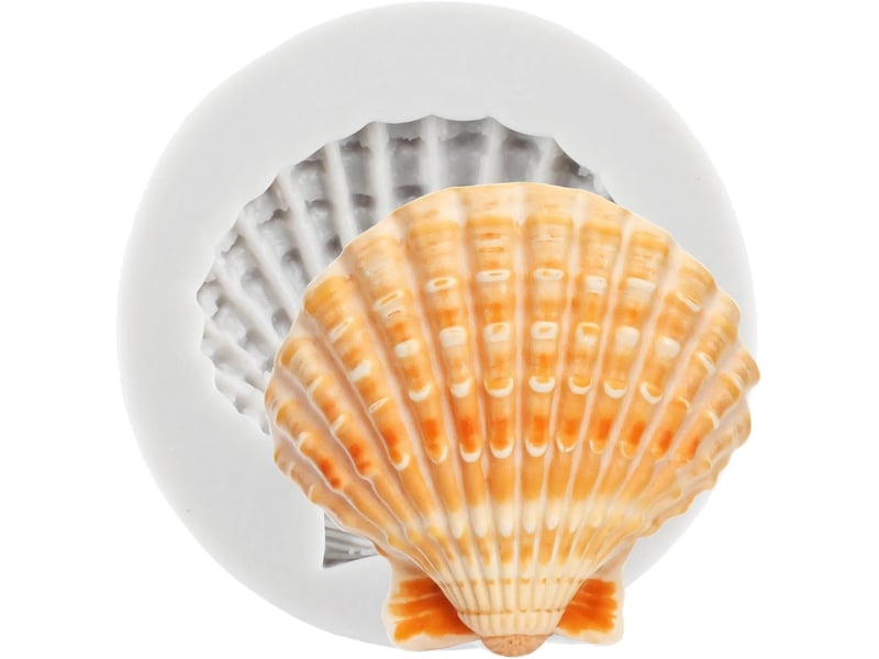  Moule en silicone en forme de coquillage pour fondant, chocolat, décoration de gâteau sur le thème marin, décoration de cupcakes, bonbons, pâte à sucr NO Commercial reference - Conforama A