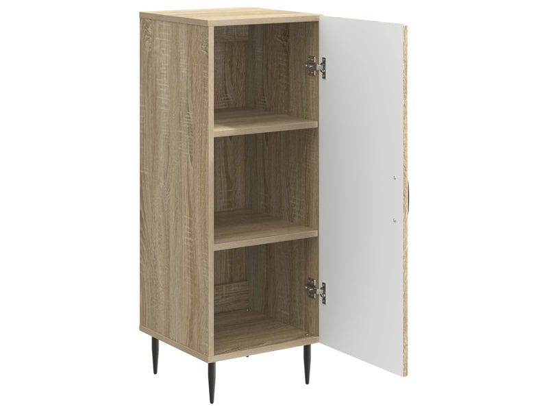  Buffet - bahut - meuble de rangement chêne sonoma 33 x 34,5 x 89,5 cm bois d'ingénierie  - Conforama E