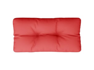 Coussin de palette, coussin de chaise, coussin de canapé rouge 80x40x12 cm tissu cf55445