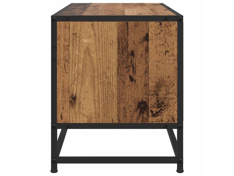  Meuble tv - banc tv - meuble de rangement 80 x 34,5 x 40 cm bois ancien bois d'ingénierie  - Conforama E