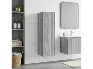 Cabinet salle de bain mural, meuble de rangement sonoma gris 33x34.5x60 cm shl1278