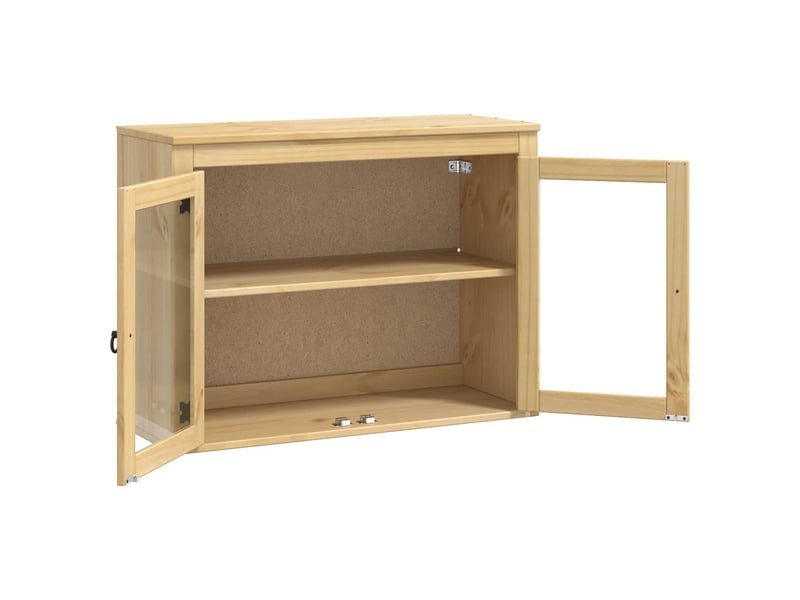  Meuble de cuisine - armoire ski brun miel 80 x 32 x 60 cm pin massif  - Conforama E