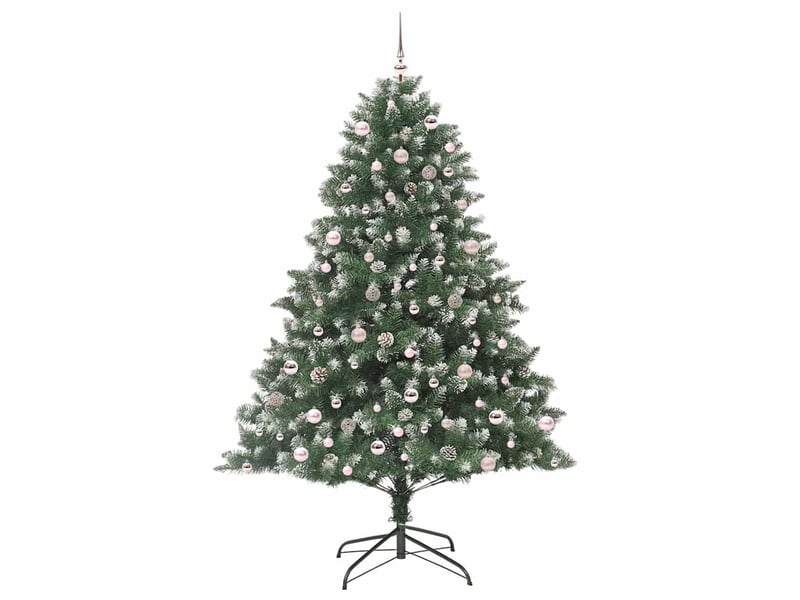 Sapin de noël, arbre de noël artificiel vert 240 cm pvc, plastique et acier cf61487 - Conforama D