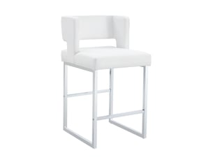 tabouret de bar  <strong>HAUSS SPOLE</strong>  - blanc hauteur d'assise 66 cm vendu Par paire