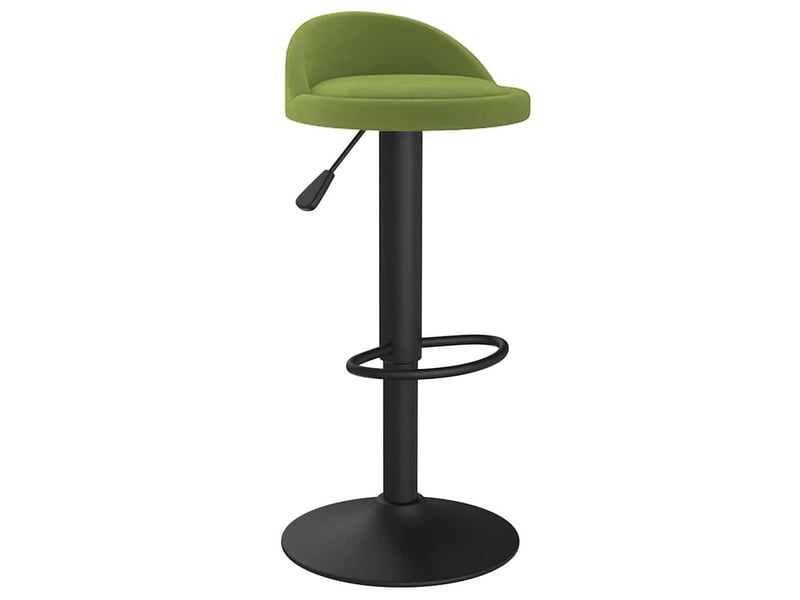  Lot de 2 tabouret de bar, chaise de bar vert clair velours shl42973  - Conforama C