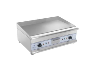 Plancha électrique lisse 60 cm 2 x 3200 watts acier inoxydable professionnel 36140382