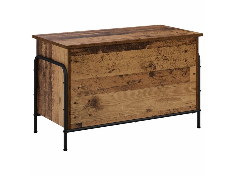  Boîte de rangement, coffre de rangement bois ancien 80x40x49,5 cm shl75558  - Conforama A