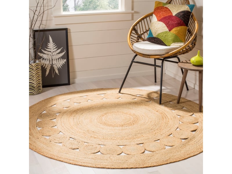 Tapis fibre naturelle dionne naturel 244 x 244 cm  - Conforama D