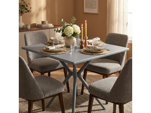 Table de jardin en polypropylène léger et anti-uv 70x70cm minot - gris