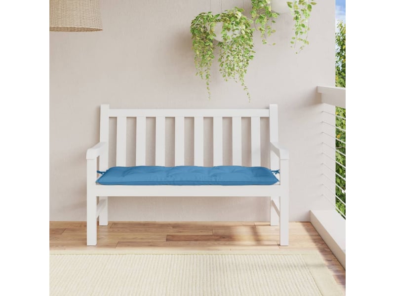  Coussin de banc de jardin, coussin d'assise bleu mélangé 120x50x7 cm tissu cf52693  - Conforama C