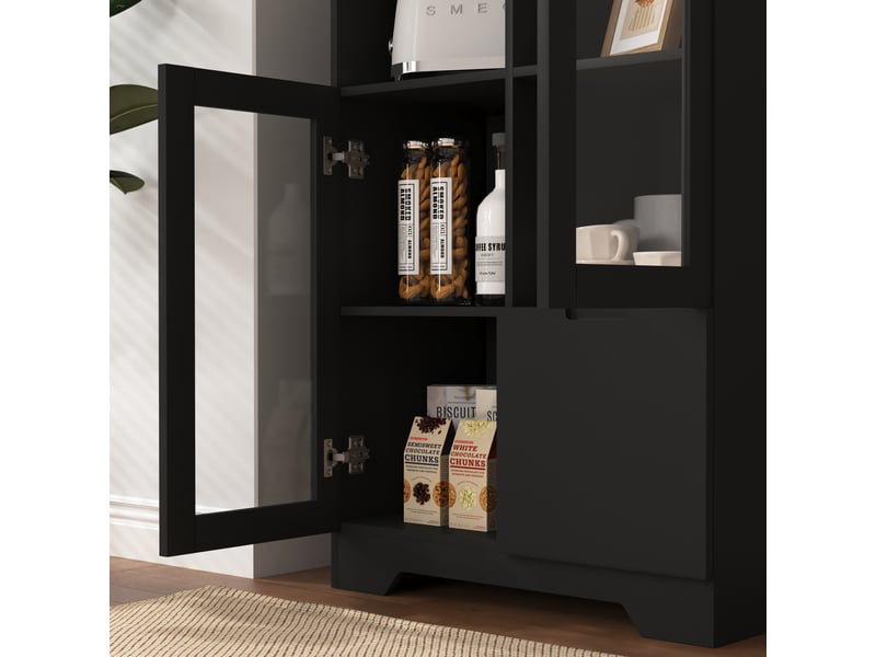  Lit superposé 90 x 200 cm et 140 x 200 cm, lits enfants avec armoire à chaussures, rangements, barrière de sécurité, échelle, certifié en747 blanc  - Conforama E