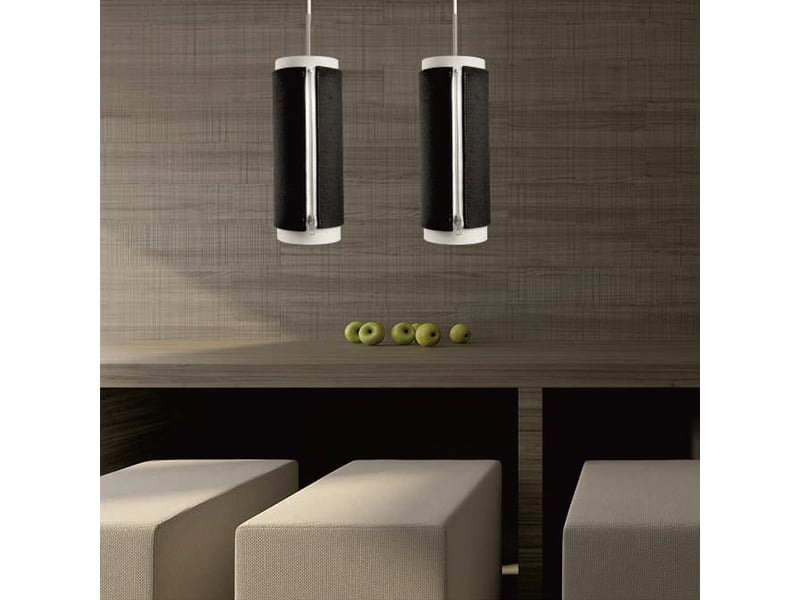  Lampe suspension en feutre zip star 40cm anthracite  - Conforama D