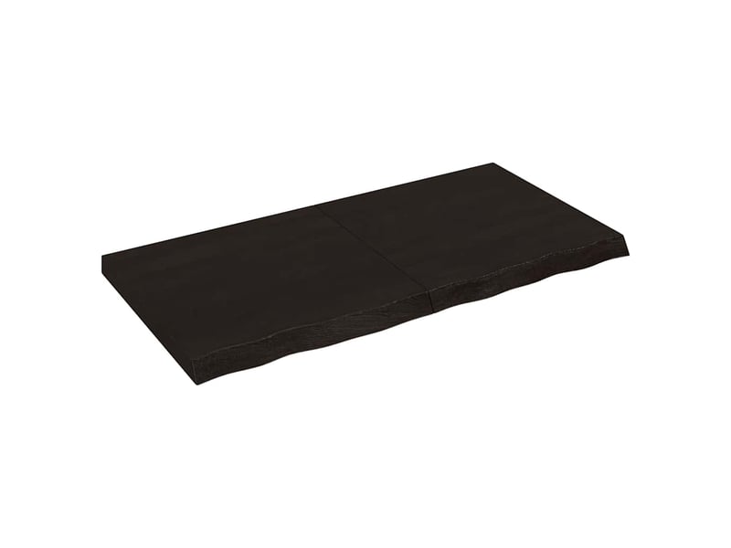  Comptoir de salle de bain, plan de travail marron foncé bois massif traité cf65873  - Conforama A