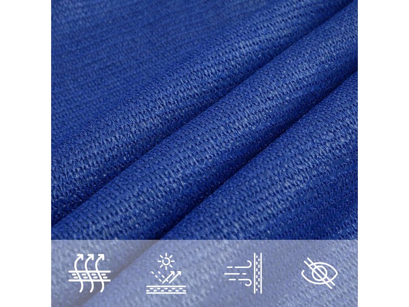  Voile d'ombrage - voile d'ombre - voile parasol 160 gm² rectangulaire bleu 3x4 m pehd  - Conforama E