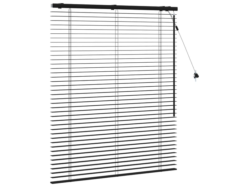  Store vénitien, store de fenêtre noir 120 x 130 cm 35 mm bois de paulownia massif cf48057  - Conforama C
