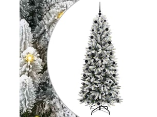 Sapin de noël artificiel, arbre de noël blanc 210 cm shl9991