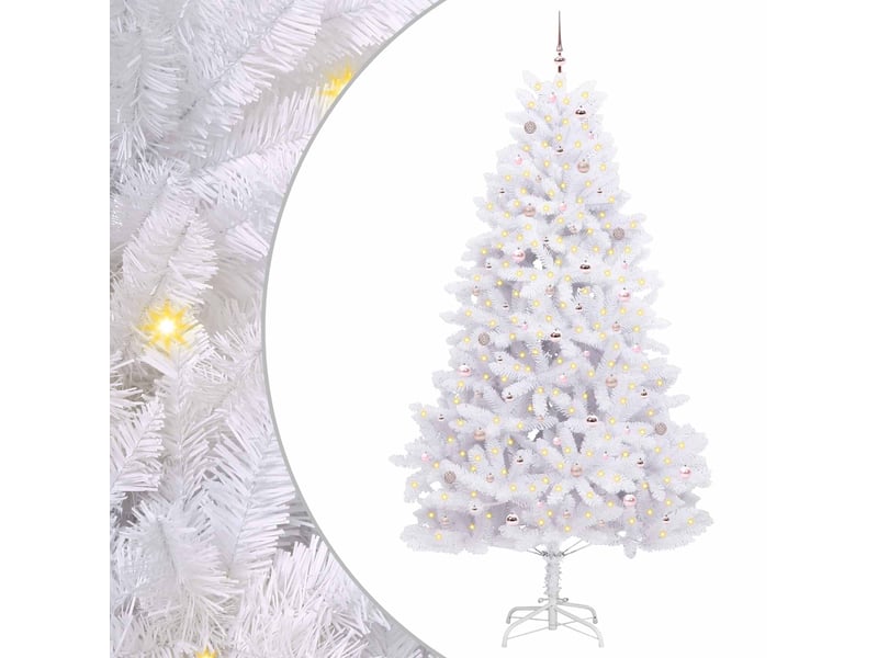  Sapin de noël, arbre de noël artificiel à branches articulées blanc 270 cm shl5840  - Conforama A