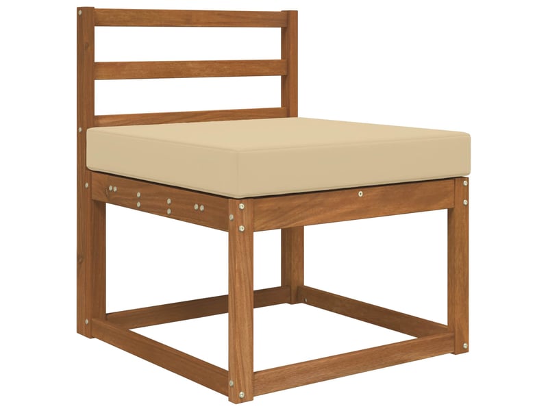  Coussin de canapé d'extérieur, coussin de chaise polyester beige 60 x 60 cm cf54021  - Conforama C