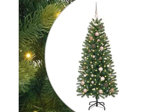 Sapin de noël artificiel, arbre de noël vert 150 cm pe et pvc shl8077