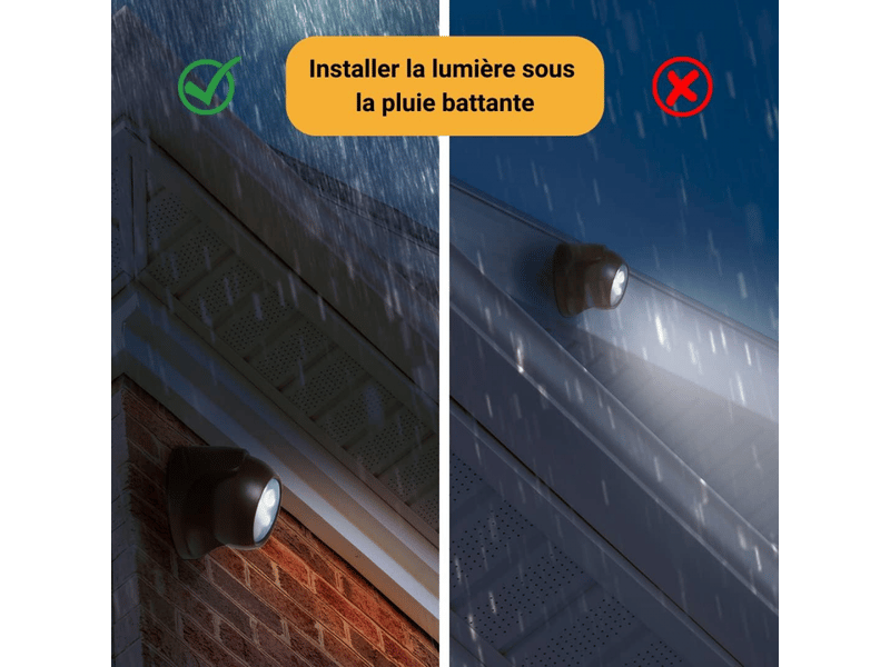  2 projecteurs led, projecteur led sans fil, 150 lumens, globe amovible, pivotant et inclinable à 360 degrés, alimenté par batterie, noir  - Conforama E