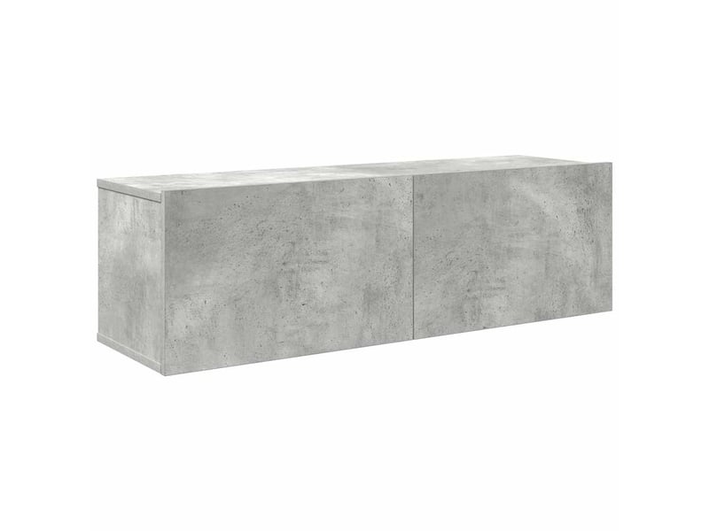  Ensemble de meubles tv - banc tv - meuble de rangement 7 pcs gris béton bois d'ingénierie  - Conforama D