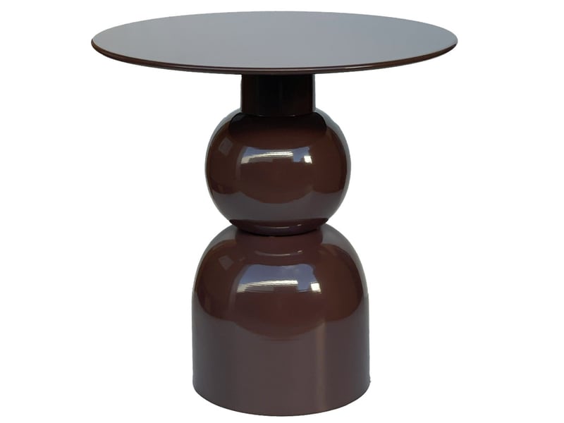 Wess-table basse d'appoint acier laqué purple  - Conforama A