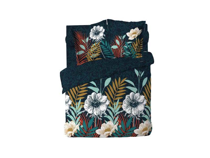  Parure de lit 6 pièces fleur d'adison  - Conforama A
