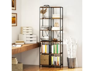 Vitrine coloris marron 2 étagère(s) <strong></strong> <strong></strong> - 30 cmx174.5 cm