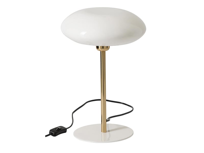  Lampe à poser en métal edvin 38cm blanc  - Conforama A