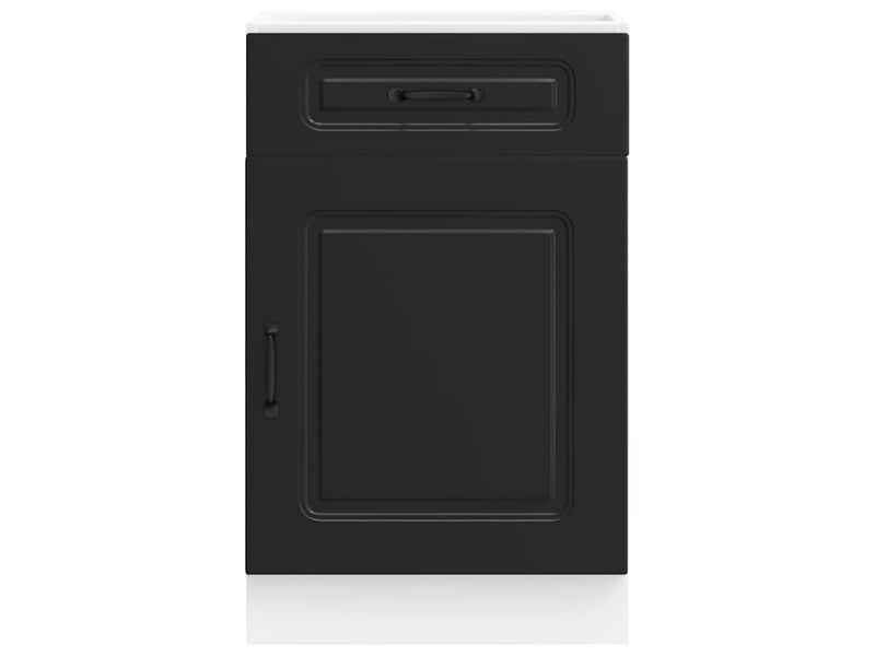  Meuble de rangement, armoire de cuisine kalmar noir bois d'ingénierie shl6209  - Conforama D