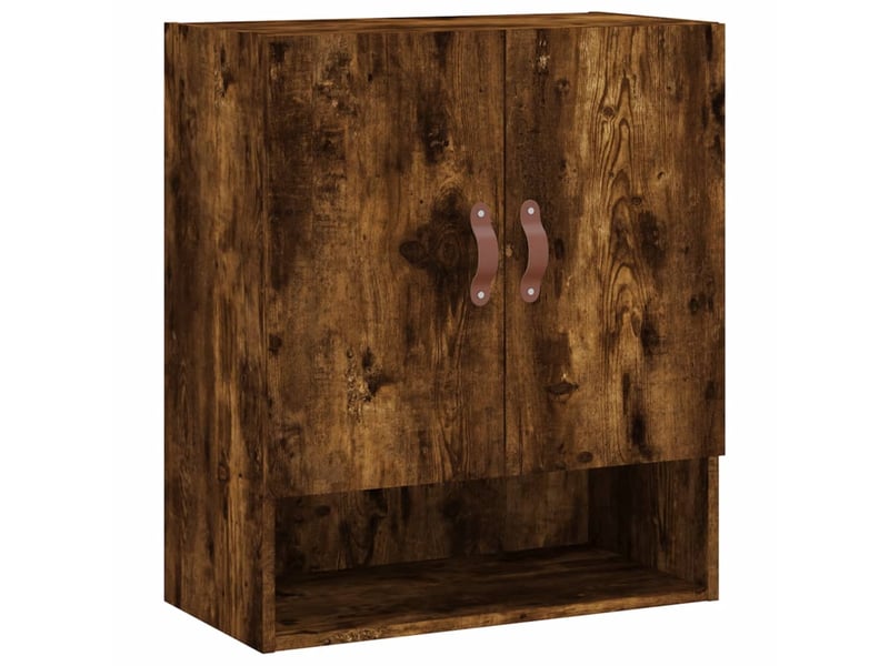 Armoire murale salon, meuble de rangement chêne fumé 60x31x70 cm bois d'ingénierie shl9308  - Conforama A
