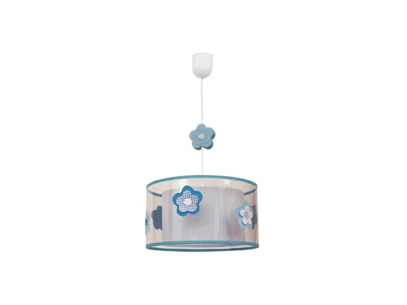  Suspension enfant fabrilamp flor bleu ciel 1xe27 hauteur réglable 30-75 cm ø30 cm 044193048 - Conforama A
