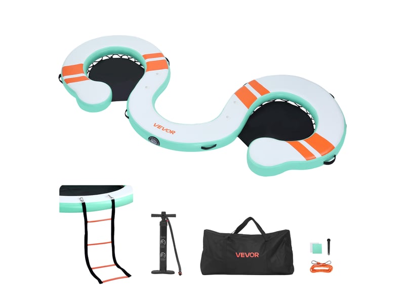  Vevor quai flottant gonflable plateforme de quai 4,57x1,83 m avec sac transport  - Conforama A