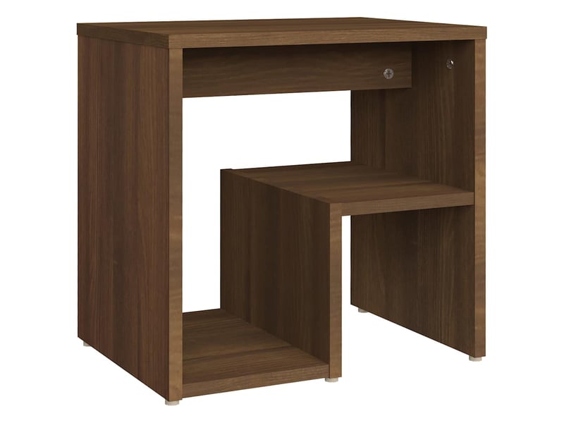  Lot de 2 tables de chevet - cabinet de chevet - table de nuit chêne marron 40x30x40 cm bois ingénierie  - Conforama C