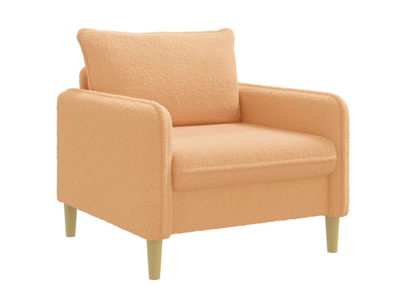  Vidaxl fauteuil xl beige bouclé  - Conforama D