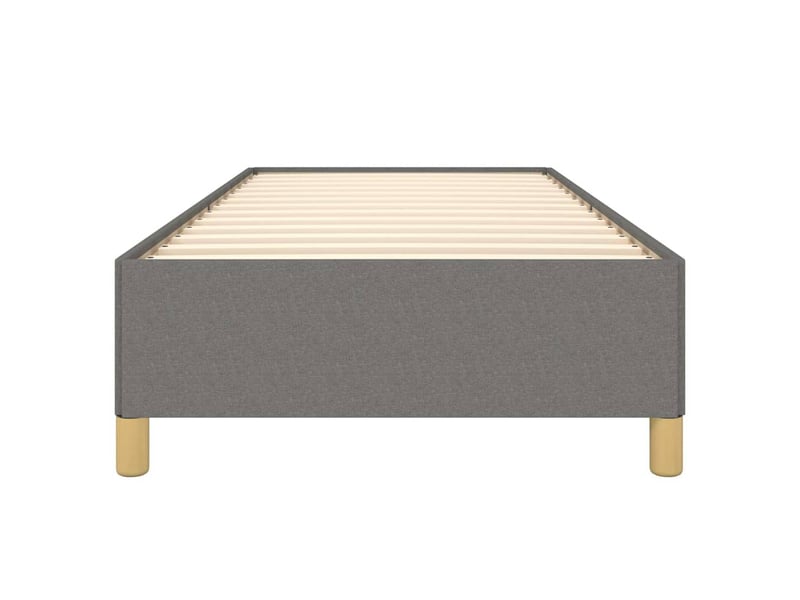  Lit simple- lit adulte -  cadre de lit sans matelas gris foncé 80x200 cm tissu  - Conforama D