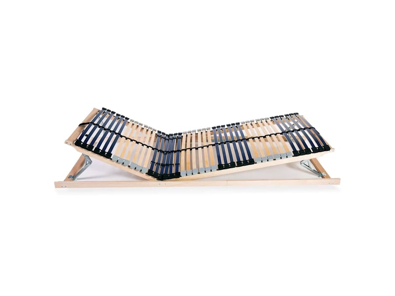  Lit simple- lit adulte -  sommier à lattes sans matelas avec 42 lattes 7 zones 80x200 cm  - Conforama B