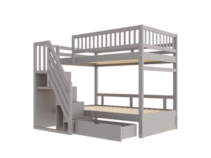 Lit simple 90x200 cm    coloris gris