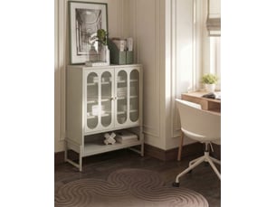 Commode 2 portes soletta métal beige clair